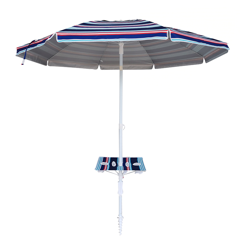 Parasol de praia de alumínio inclinado com âncora BU1928-2